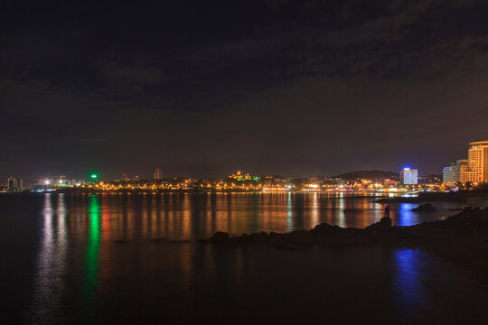 青岛海滨夜景