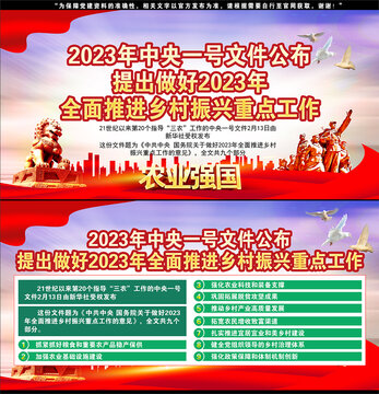 中央一號(hào)文件宣傳欄