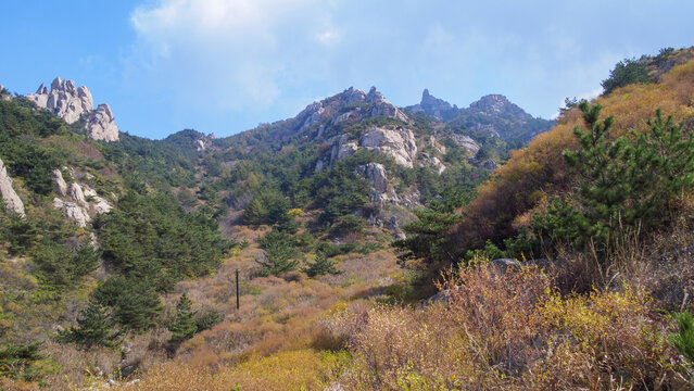 青岛崂山长涧峡谷风光