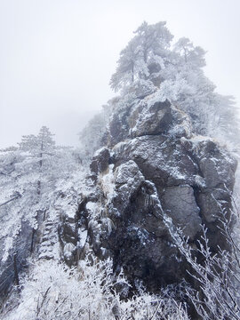 金紫尖雪景