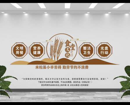 食堂文化墻