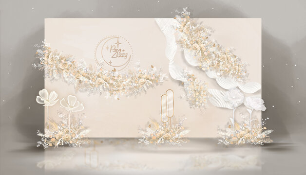 香檳色合影區(qū)效果圖