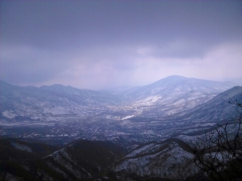 冬季的群山