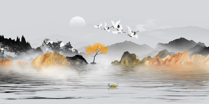 新中式山水畫