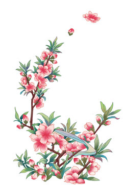 春天桃花插畫(huà)設(shè)計(jì)