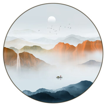 山水裝飾畫