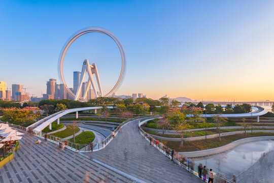 深圳欢乐港湾摩天轮美景