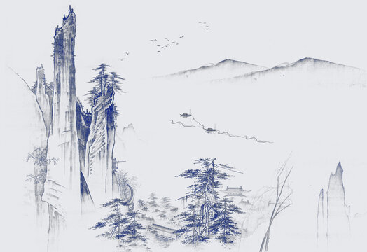 新中式山水寫意