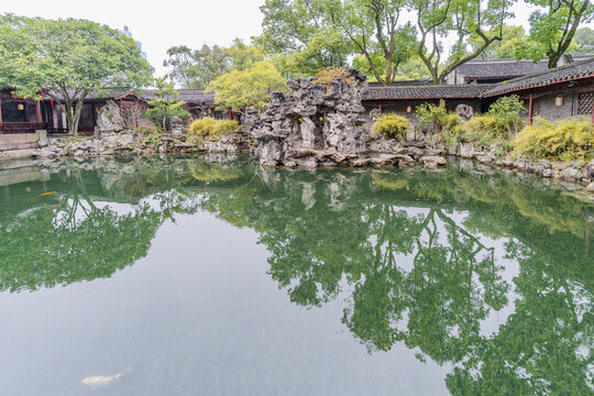 浙江宁波天一阁的风景