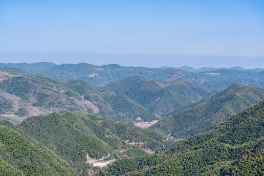 浙江宁波四明山的风景