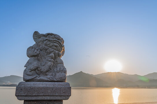 浙江宁波四明湖的风景