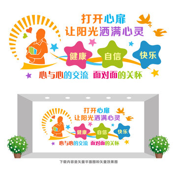 心理教育宣傳墻