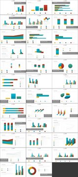 35页数据统计图形图表PPT