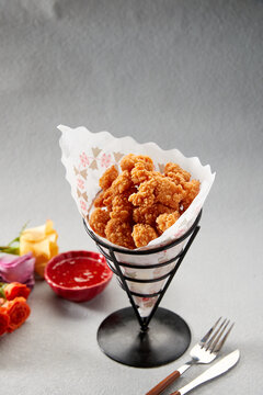 酥脆雞米花