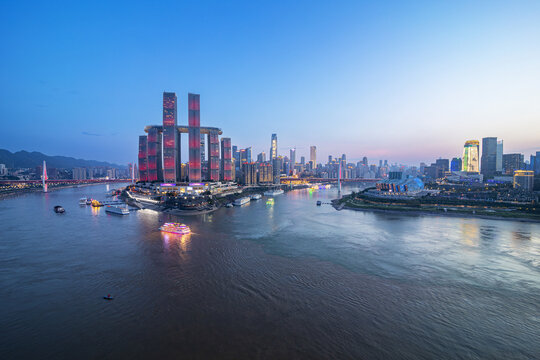 重庆朝天门夜景