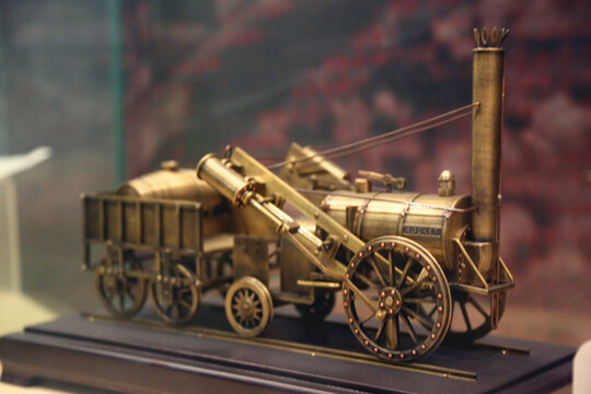 英国火箭号蒸汽机车模型