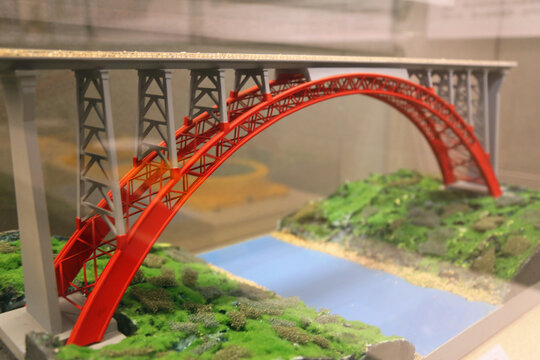 铁路钢管混凝土拱桥模型