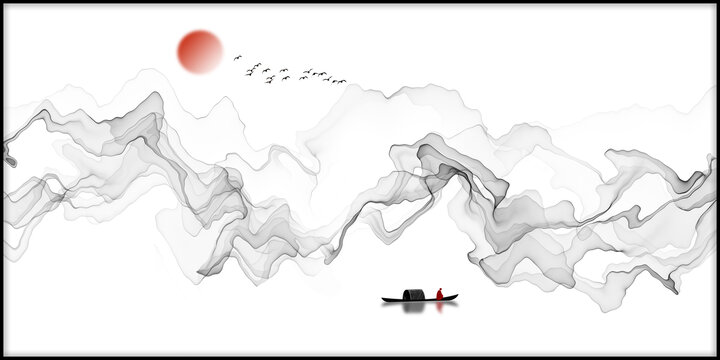 水墨山水畫