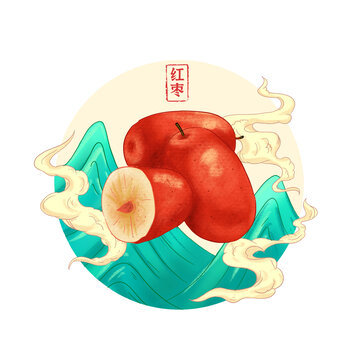 紅棗手繪