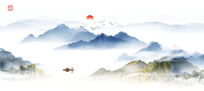 山水圖