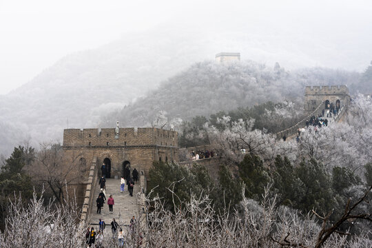 八达岭长城雪景