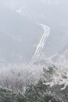 八达岭长城雪景