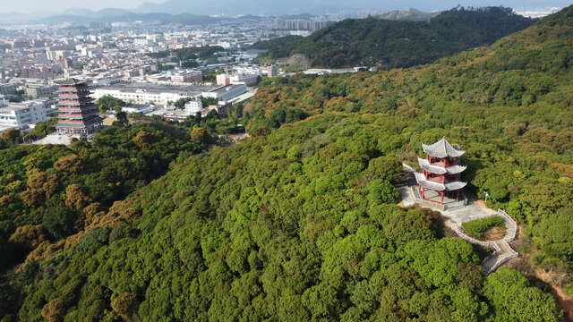 广东东莞大王山森林公园航拍