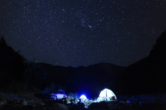 星空户外露营