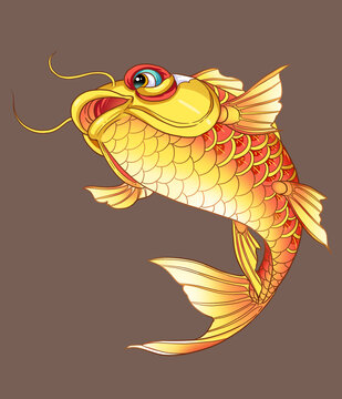 手繪錦鯉