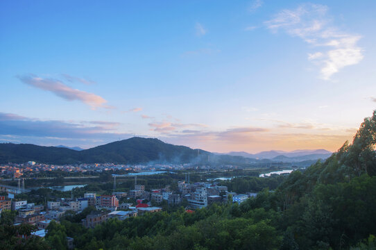 泉州乡土乡村傍晚风景