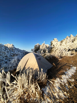 太子尖雪景