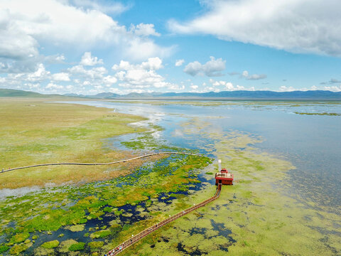 甘南旅游尕海湖湿地公园