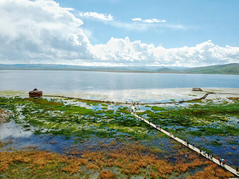 甘南旅游尕海湖湿地公园