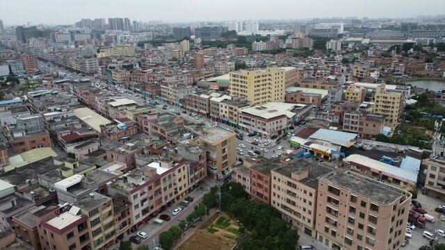 广东东莞横沥镇城市风光