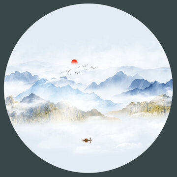 水墨山水畫