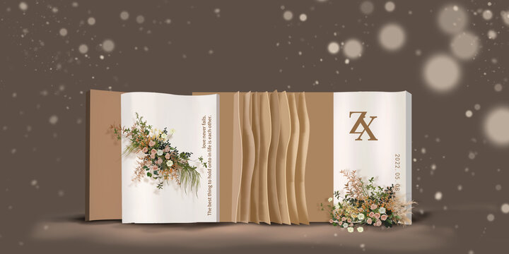 泰式咖色婚禮迎賓區(qū)
