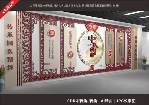 中醫(yī)文化展示展廳墻