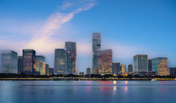 福州城市风光夜景