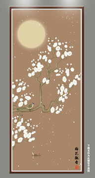 梅花裝飾畫
