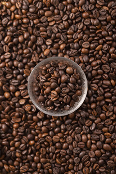 咖啡豆创意咖啡背景
