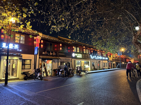 杭州小河直街夜景