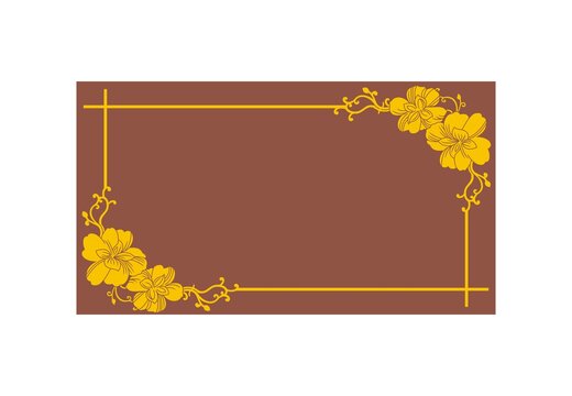 花紋邊框