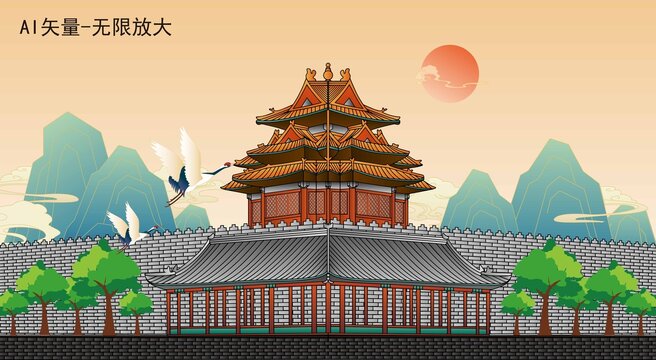角樓北京古建筑傳統(tǒng)建筑