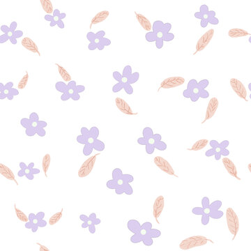 小花朵四方連續(xù)紋樣