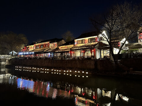 杭州小河直街夜景