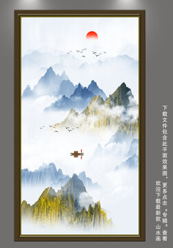 山水裝飾畫(huà)
