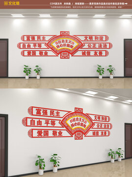 社會(huì)主義核心價(jià)值觀文化墻