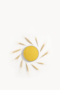 粮食小米太阳造型图片
