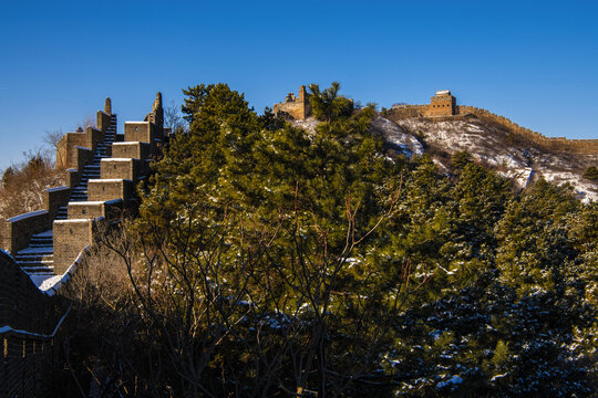 雪后金山岭长城