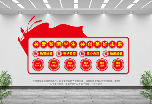 教育扶貧文化墻